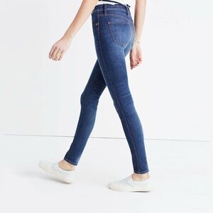 Madewell Blue Skinny Jeans High-Rise Stretch *tall